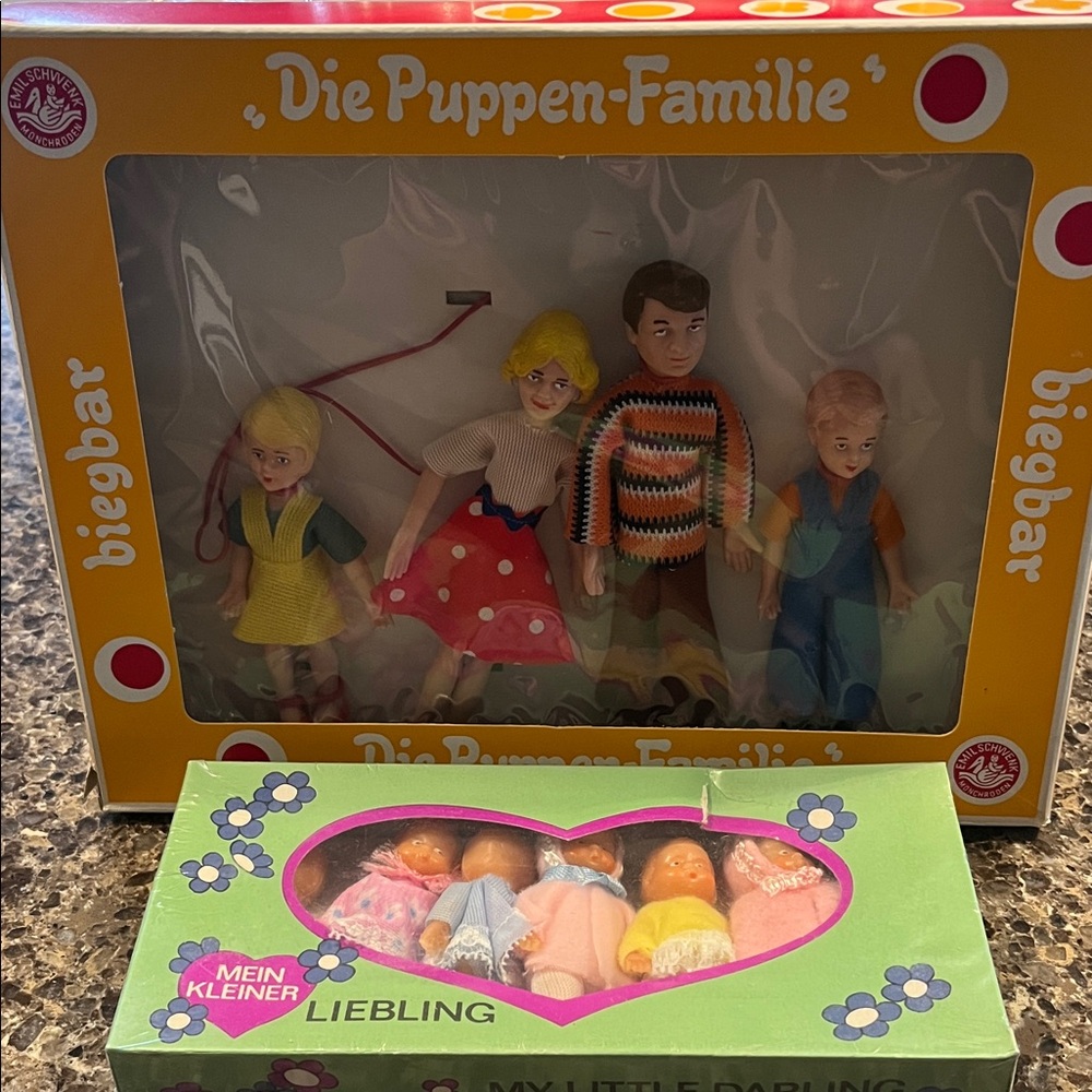 Deal of the day! Set of 2 mini doll sets from Germany. $10